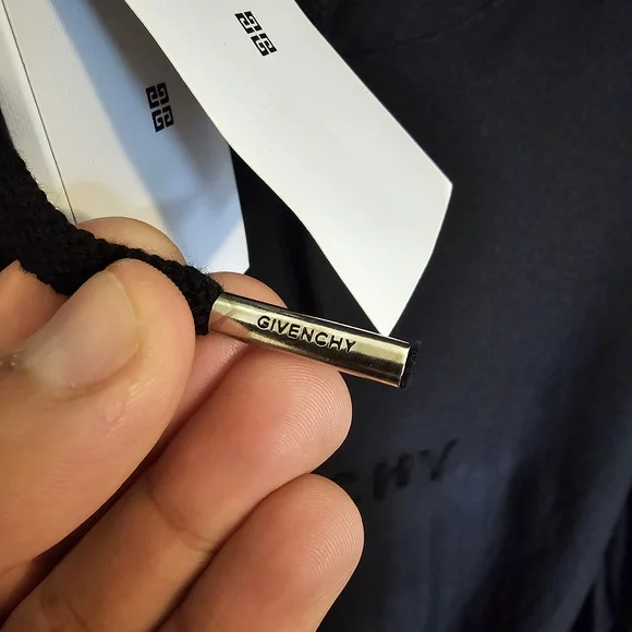 Givenchy Black Hoodie with Logo On Back